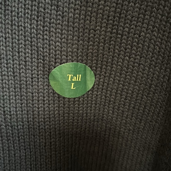 L.L. Bean men’s 100% cotton 1/4 zip sweater. Size L-tall. - Picture 3 of 5